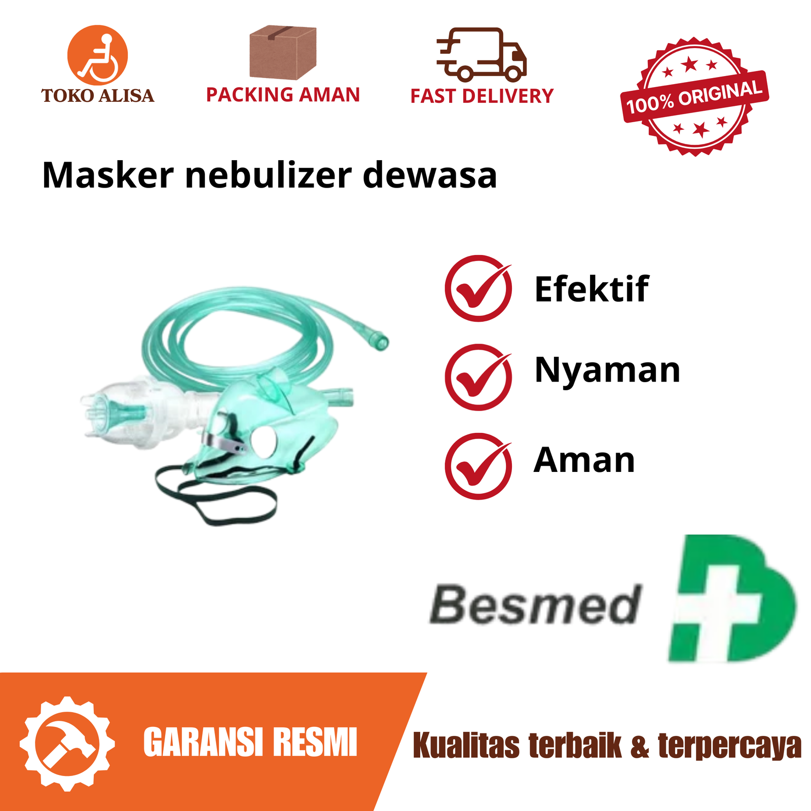 Masker nebulizer dewasa